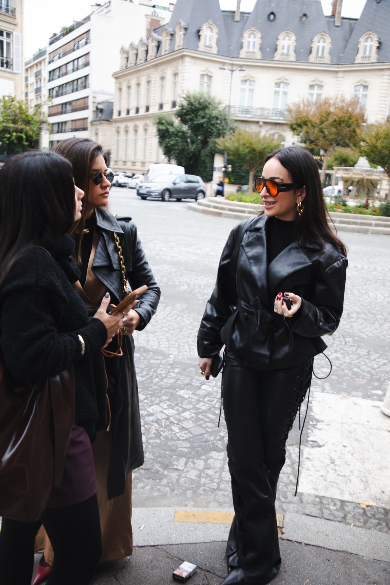 Amanda Kirsche em Paris durante o processo de styling